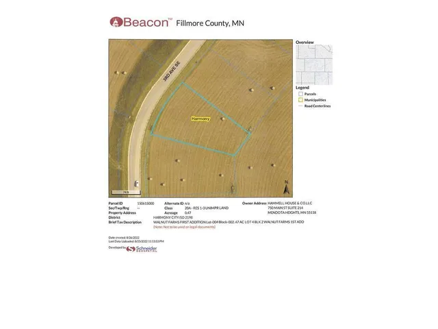 $40,000 | Tbd (lot 4-blk2 ) Tbd (lot 4-blk2 ) 3rd Avenue Southeast, Harmony, MN 55939