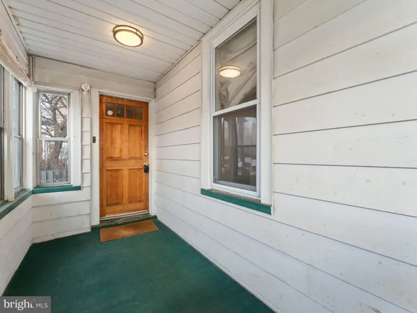 a view of front door of house