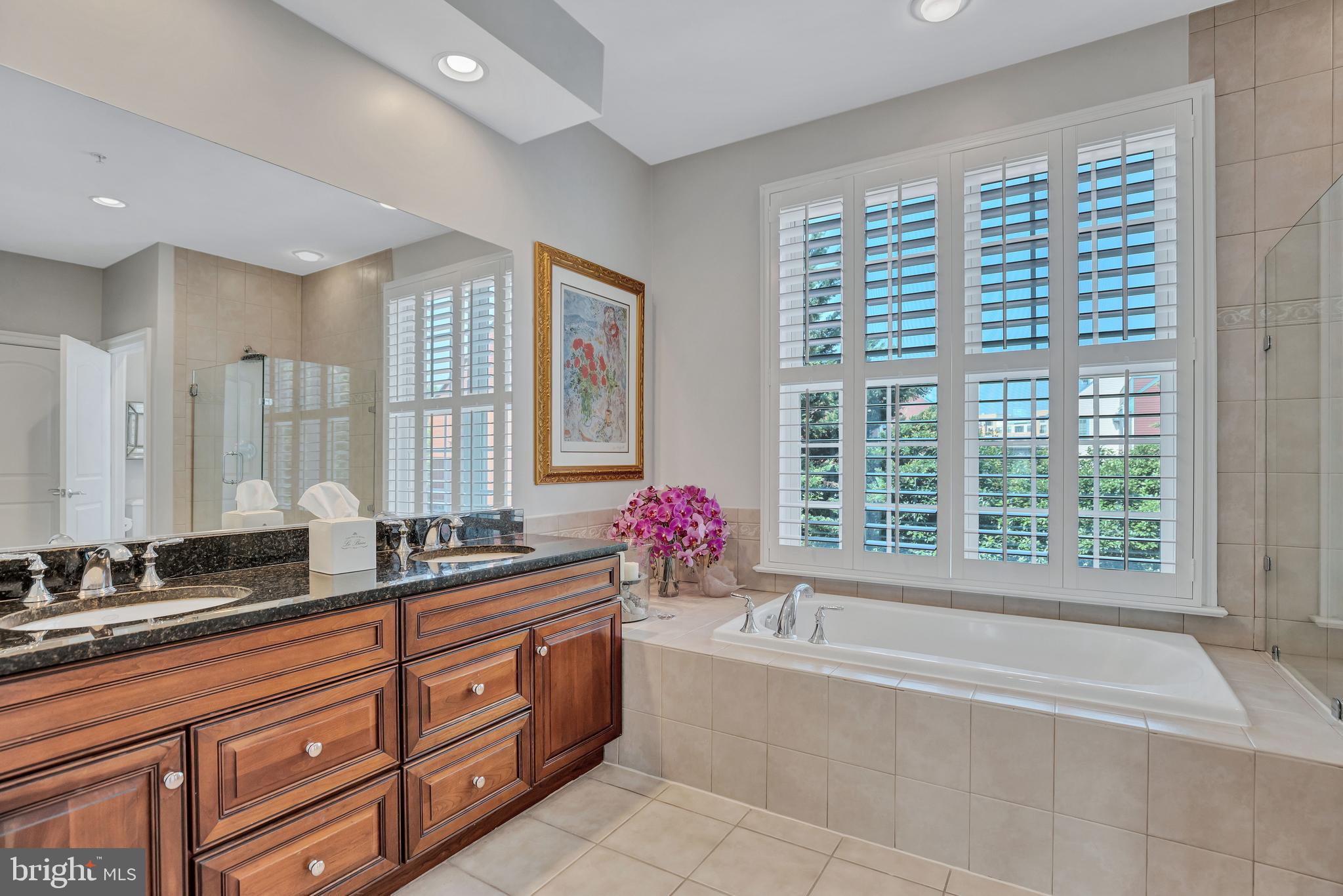 1511 Portner Road Alexandria, VA 22314 - Photo 22 of 67 Owner's En-suite Bath with Dual Sink Vanity
