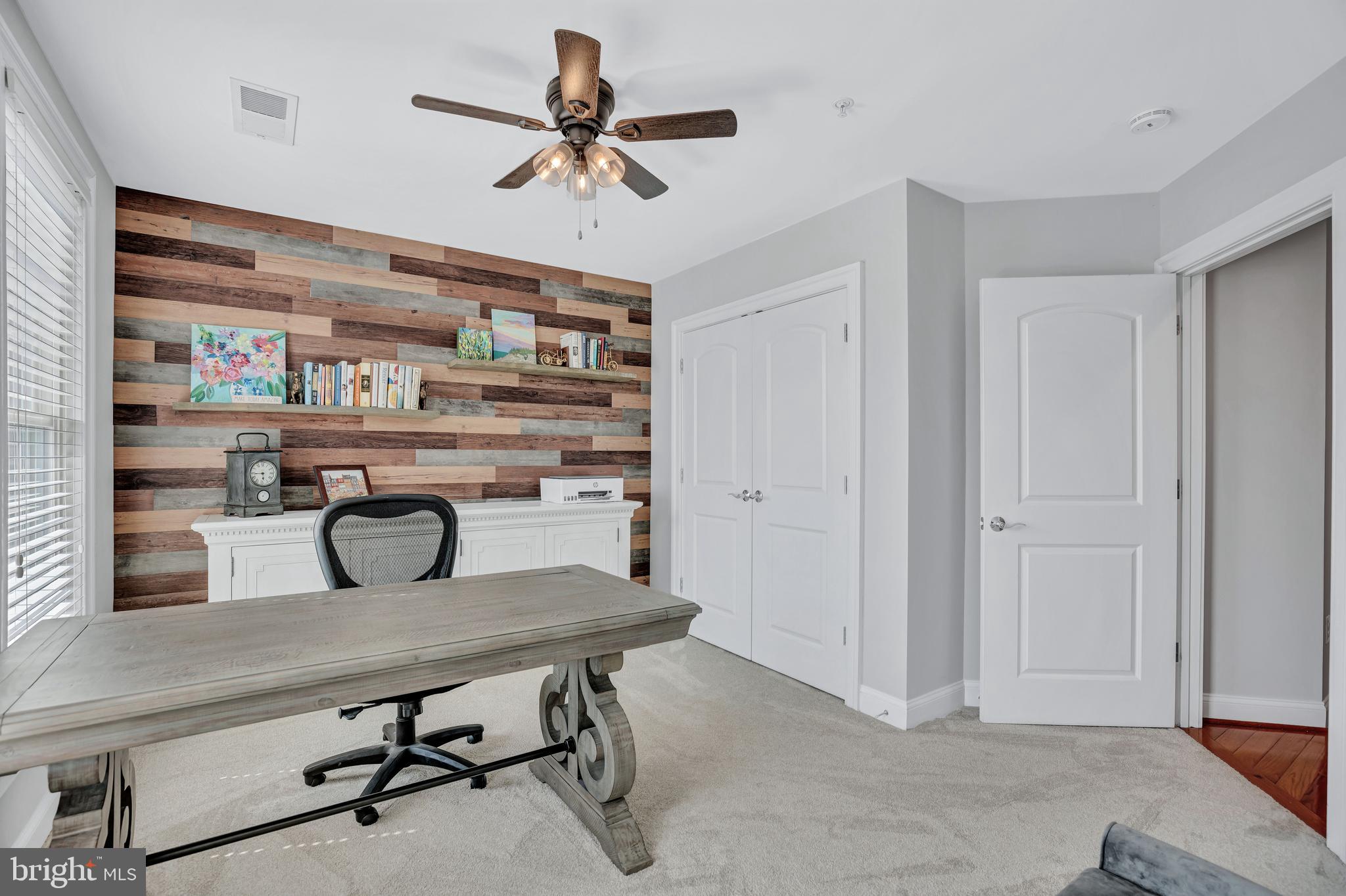 1511 Portner Road Alexandria, VA 22314 - Photo 27 of 67 Second Bedroom with Accent Shiplap Wall