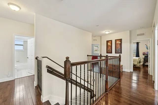 a bed room with a bed and a fish tank