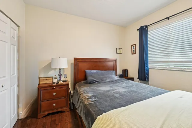 a bathroom with a sink vanity and a mirror