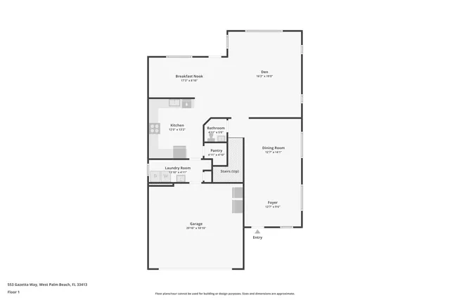 $725,000 | 553 Gazetta Way, West Palm Beach, FL 33413