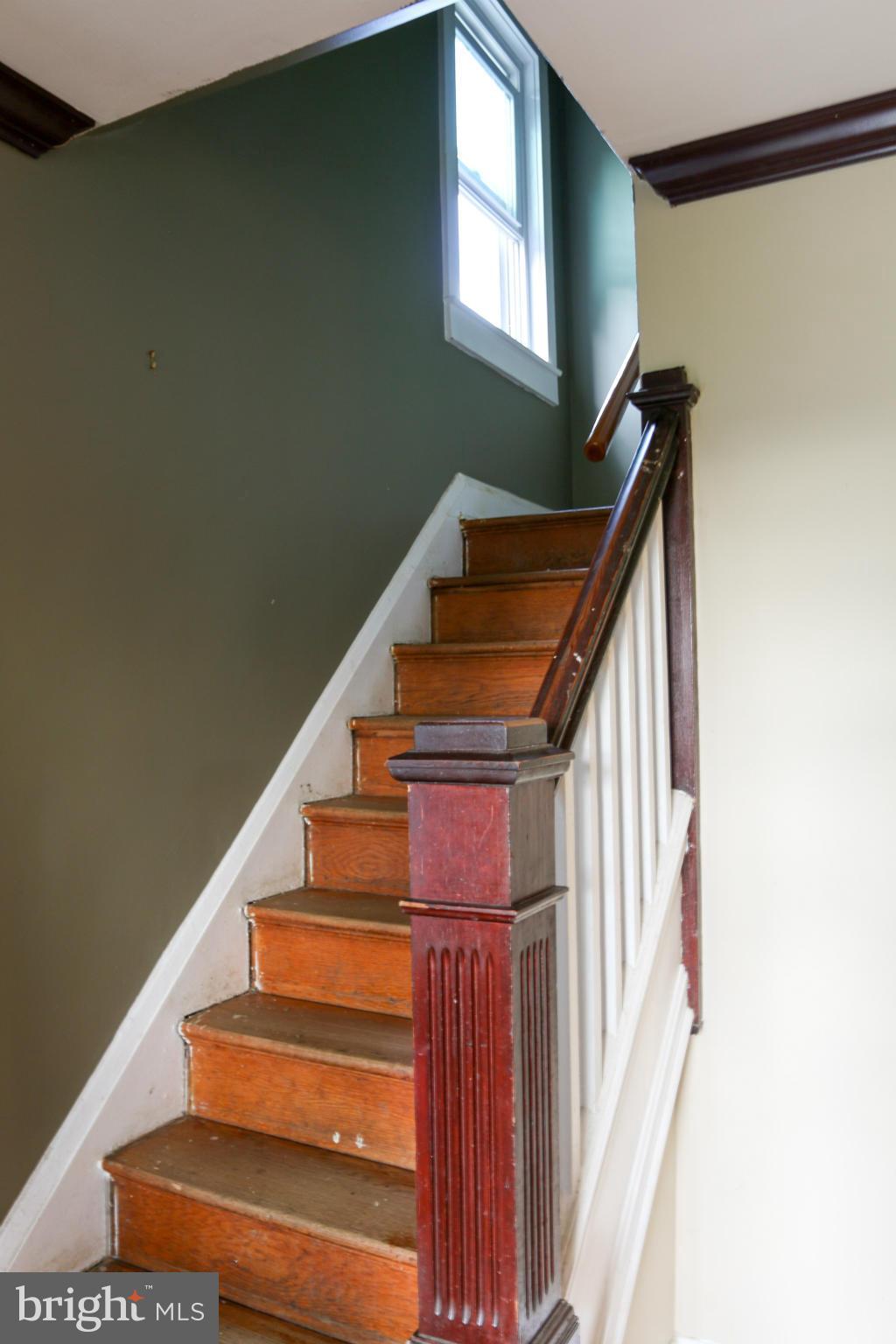 3309 Offutt Road Randallstown, MD 21133 - Photo 9 of 21 Main Stairway with original banister.