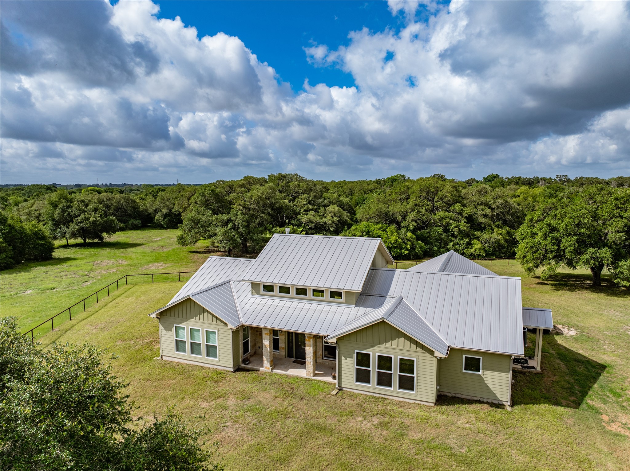 1470 South Nassau Road Round Top, TX 78954 - Photo 2 of 30 an aerial view of a house