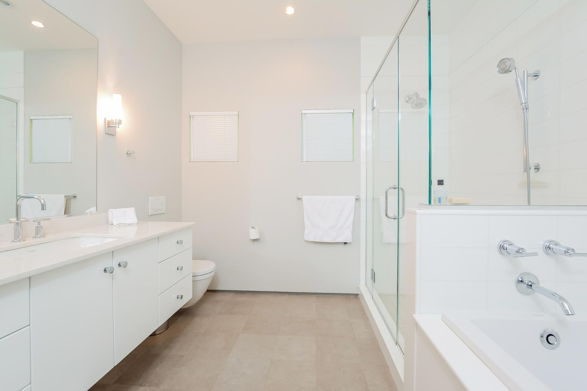 37 The Hunt Circle Mashpee, MA 02649 - Photo 22 of 73 a bathroom with a double vanity sink a mirror and a bathtub