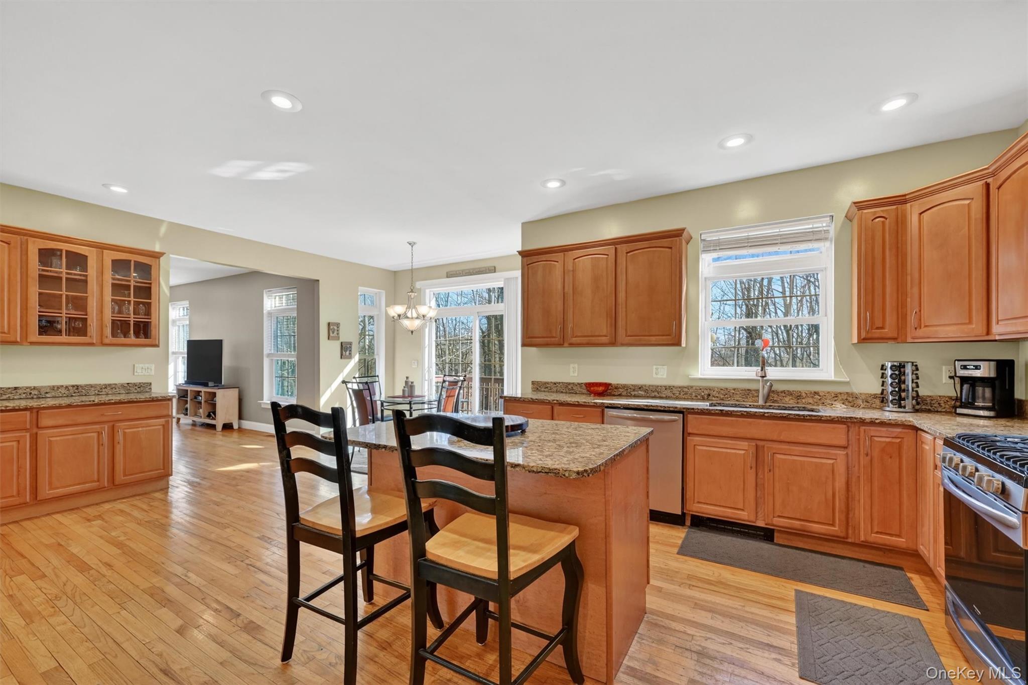 47 Willets Way Newburgh, NY 12550 - Photo 12 of 50 a large kitchen with granite countertop lots of counter space and windows