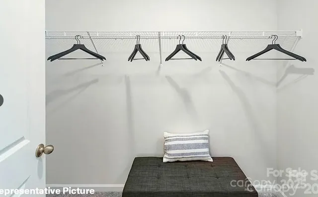 a view of a bench in a room