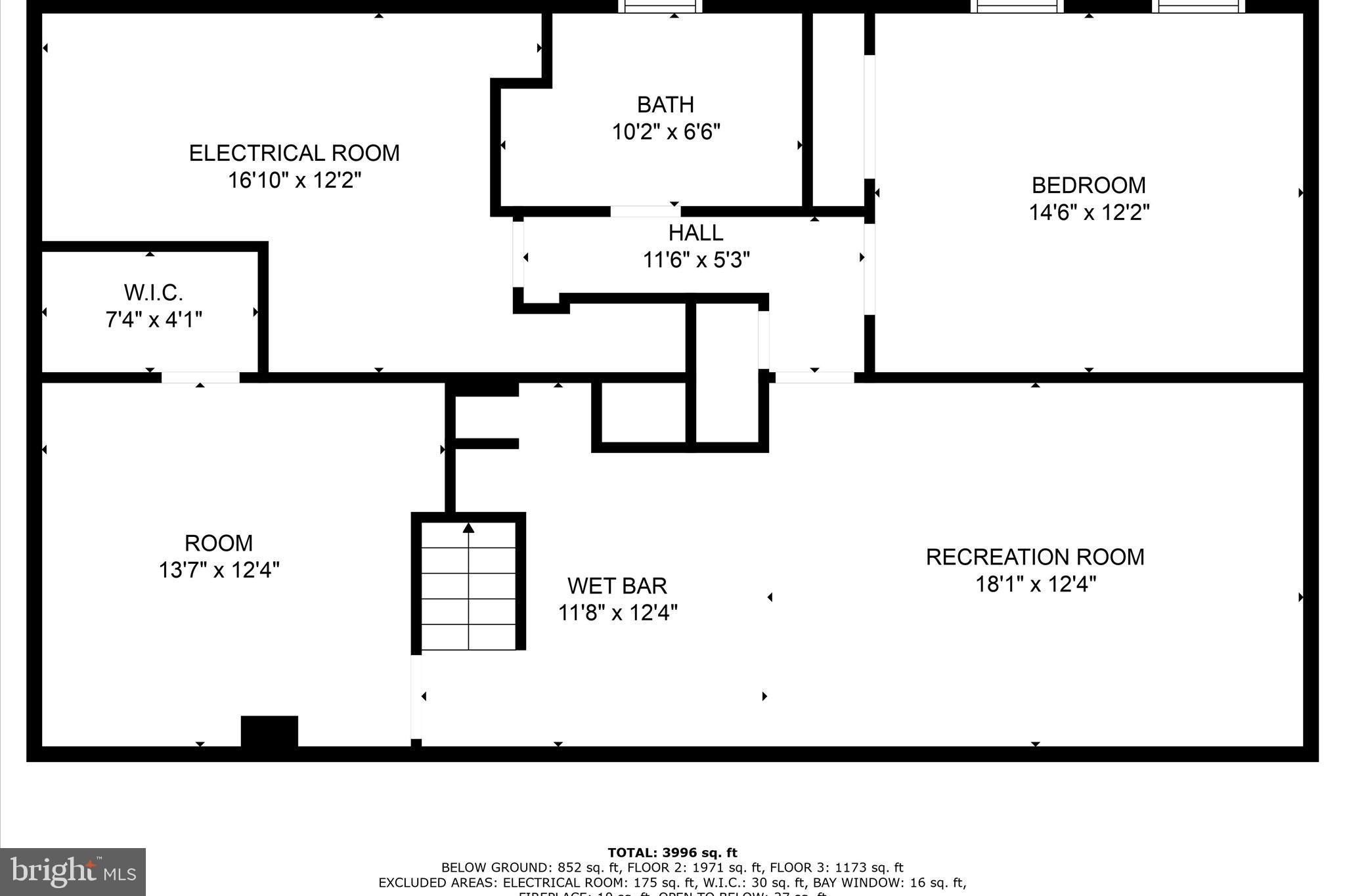 7561 Vogels Way Springfield, VA 22153 - Photo 79 of 79 LOWER LEVEL FLOOR PLAN