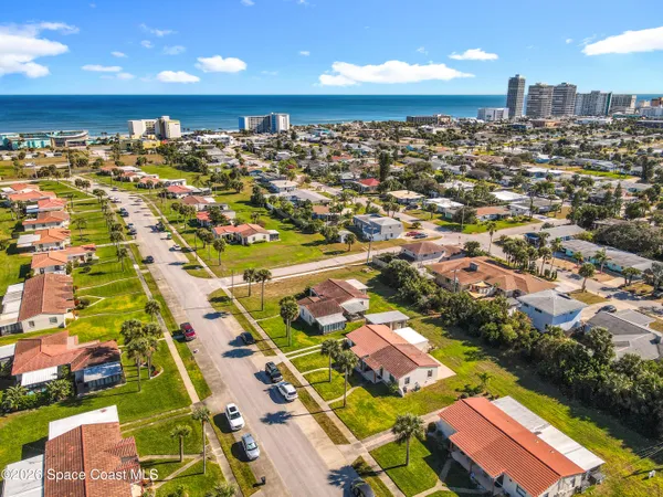 an aerial view of a city