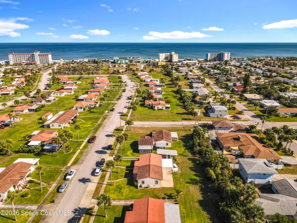 an aerial view of a city