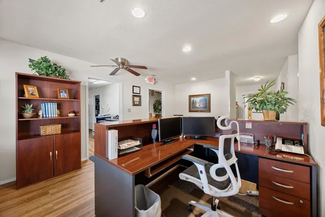 a room with furniture and a window