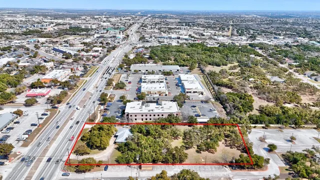 an aerial view of city