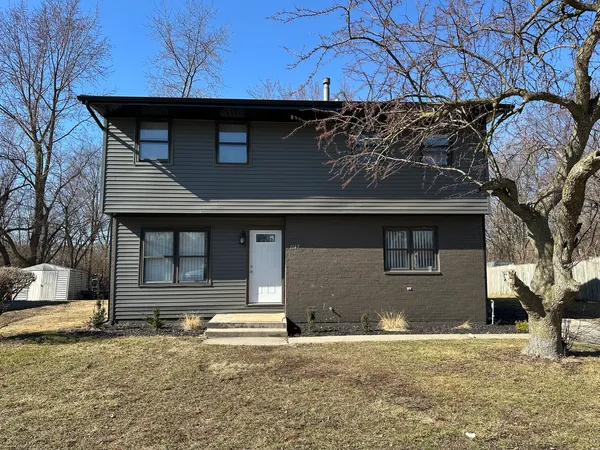 a front view of a house