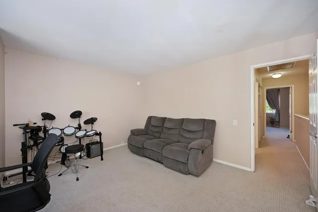 a view of an entryway with a door