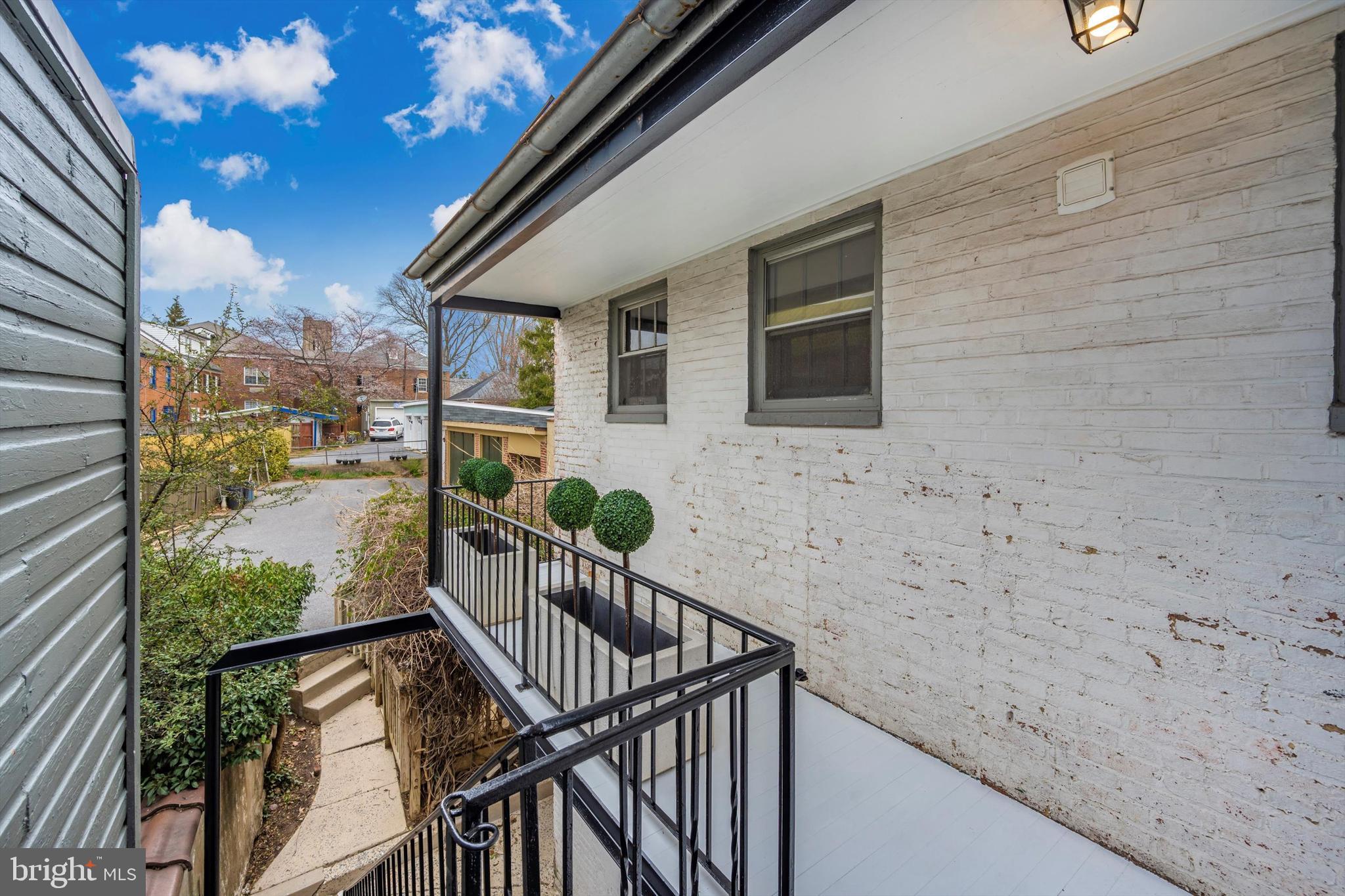 125 West Church Street, Unit B Frederick, MD 21701 - Photo 46 of 60 a view of balcony with wooden floor and outdoor seating