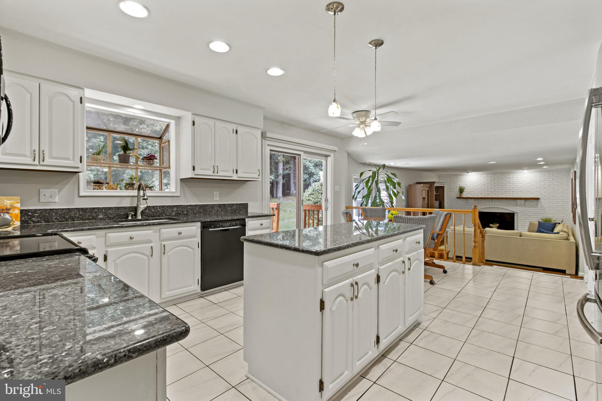 Spacious Gourmet Kitchen Open to Family Room