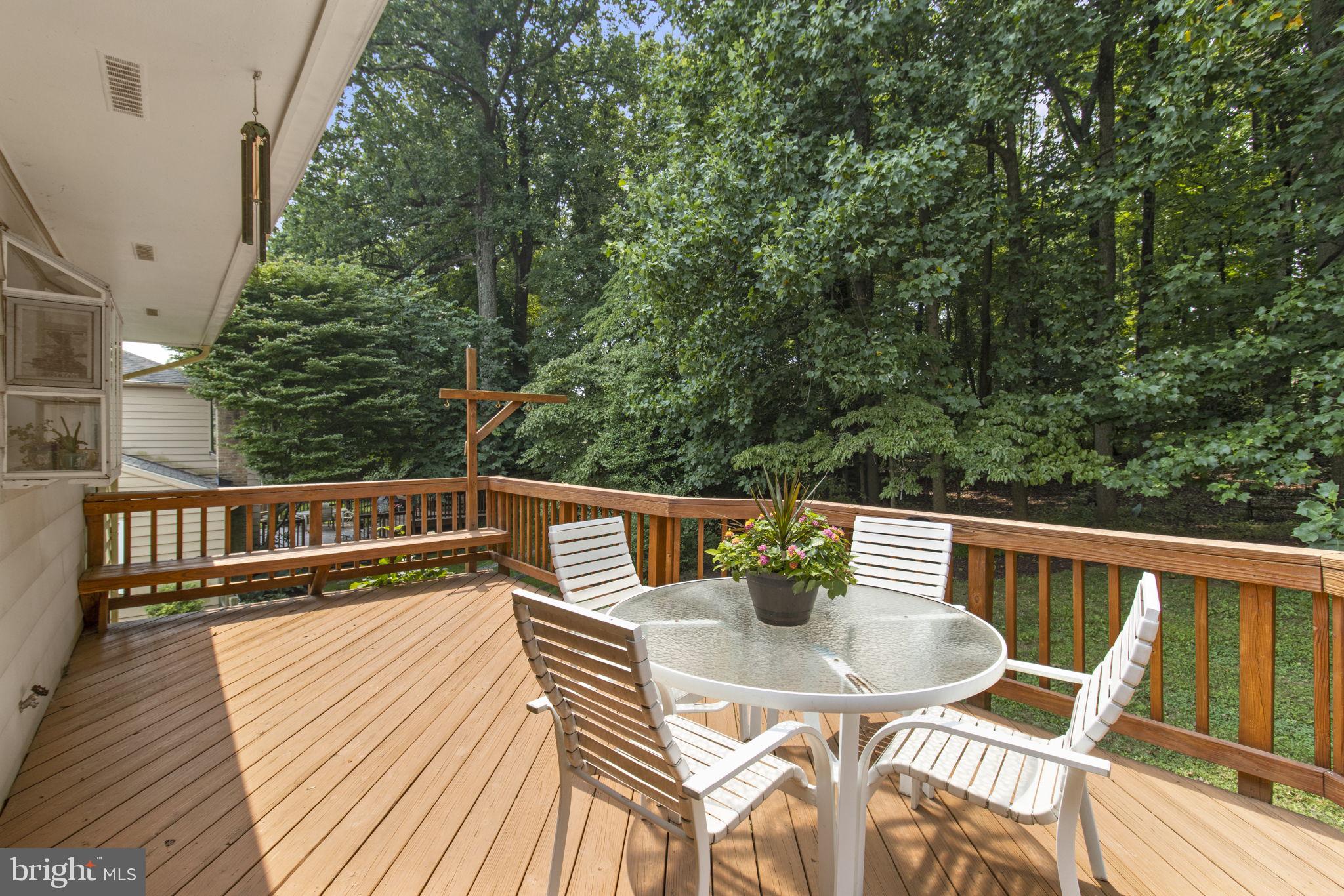 13712 Castle Cliff Way Silver Spring, MD 20904 - Photo 8 of 29 Expansive Deck with Private Wooded Views