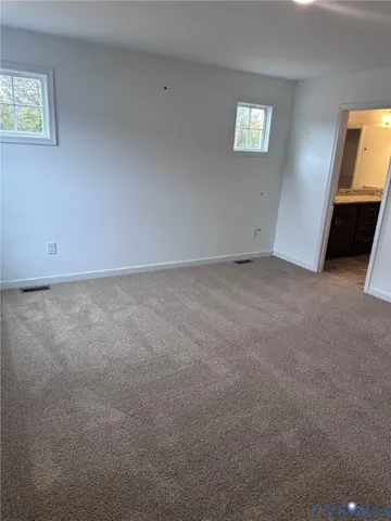 a view of an empty room