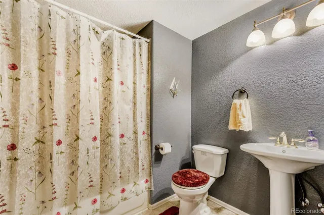 a bathroom with a sink and toilet