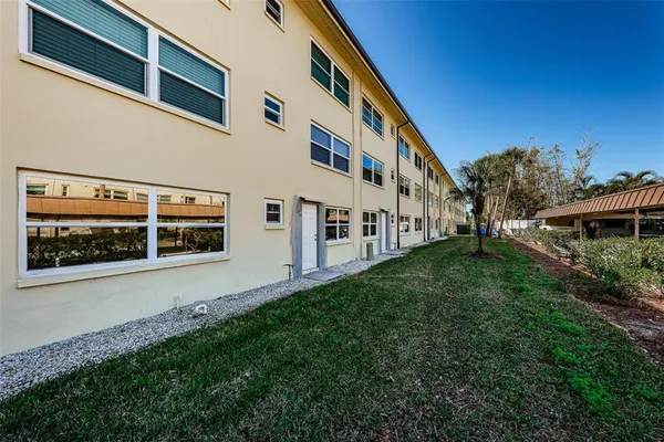a view of a lake with a nearby beach