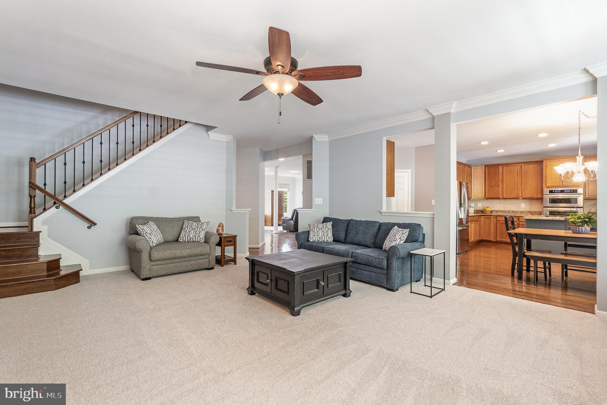 1326 Eagle Ridge Run Bel Air, MD 21014 - Photo 21 of 79 a living room with furniture and a view of kitchen