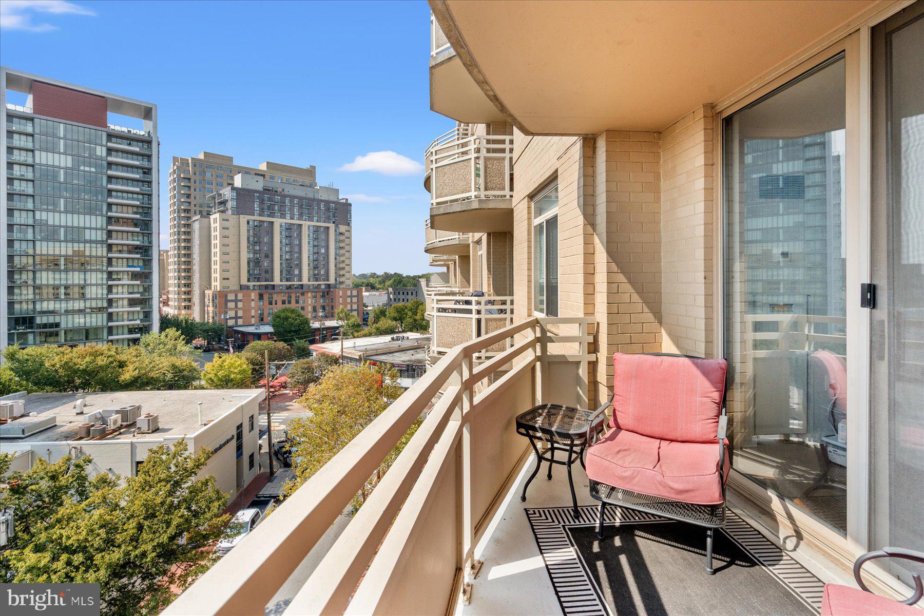 4801 Fairmont Avenue, Unit 705 Bethesda, MD 20814 - Photo 15 of 19 a view of a balcony with chairs