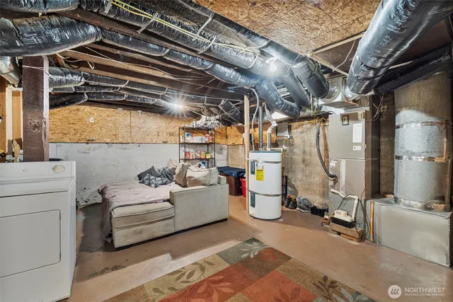 a view of storage and utility room