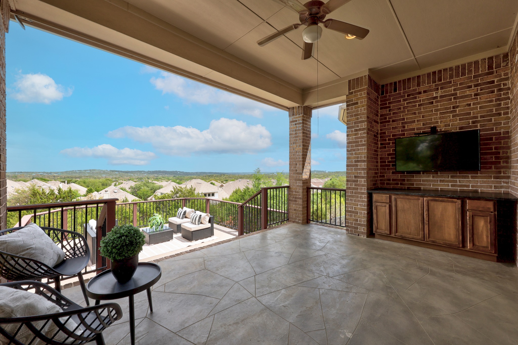 366 Mirafield Lane Austin, TX 78737 - Photo 28 of 34 Spacious covered patio with panoramic hill country views