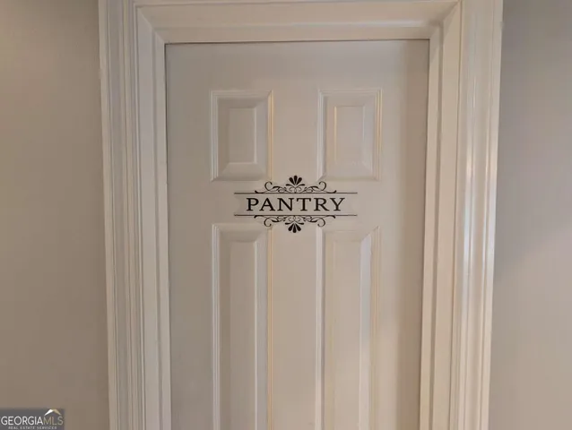 a view of a chandelier fan