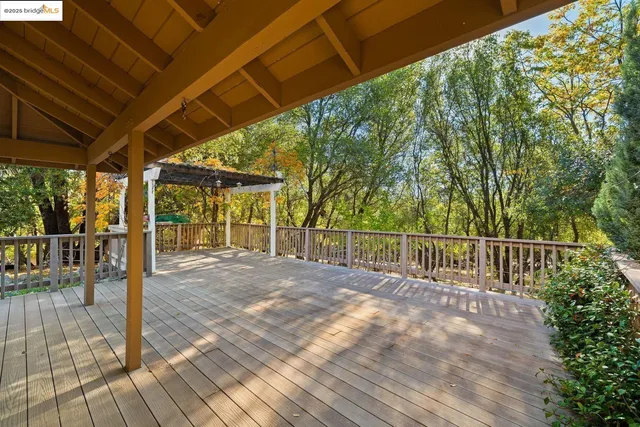 a view of deck with wooden floor and outdoor space