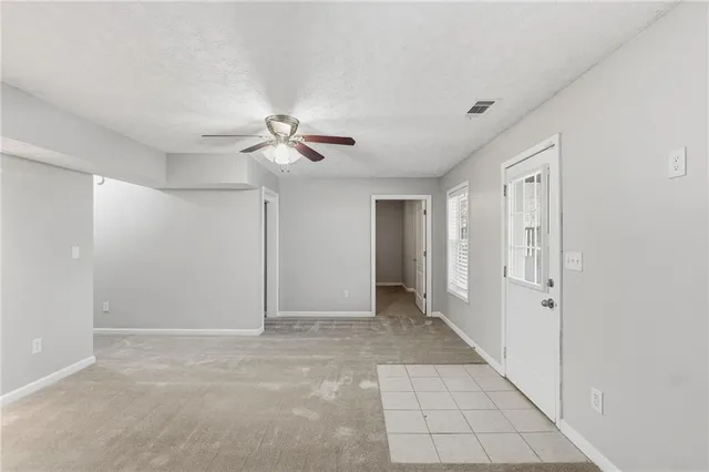 a view of an empty room