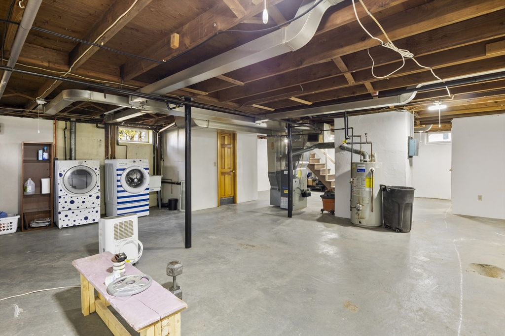 165 Sawmill Road Springfield, MA 01118 - Photo 34 of 39 a view of a garage with table and a refrigerator