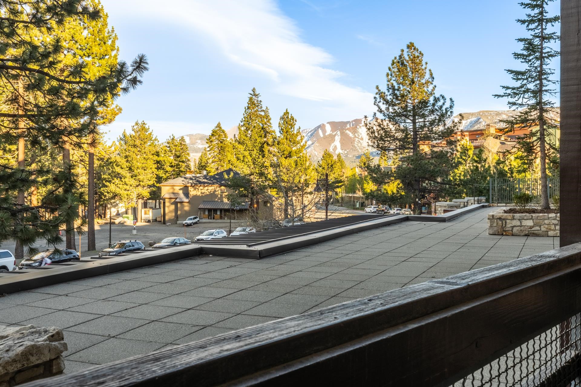 6201 Minaret Road, Unit 2117 Mammoth Lakes, CA 93546 - Photo 40 of 47 a view of a lake from a balcony
