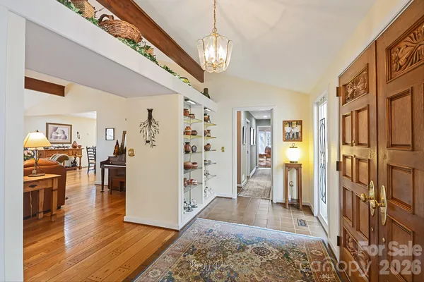 a view of livingroom with furniture and wooden floor