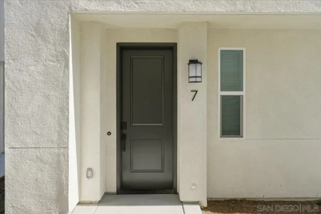 a view of front door