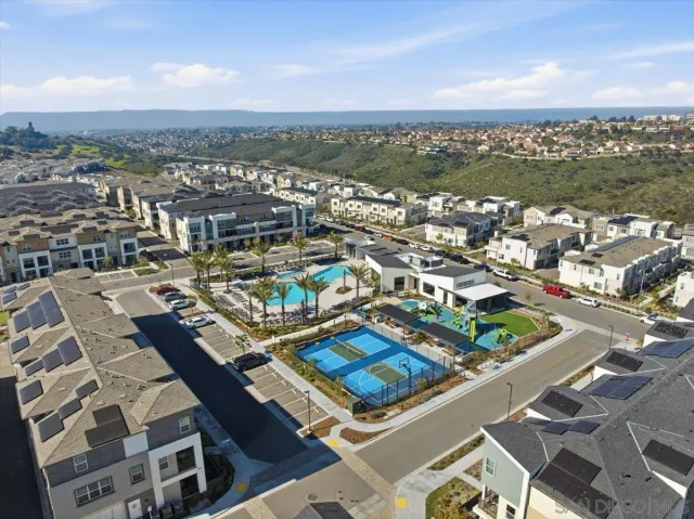 a view of a city with tall buildings