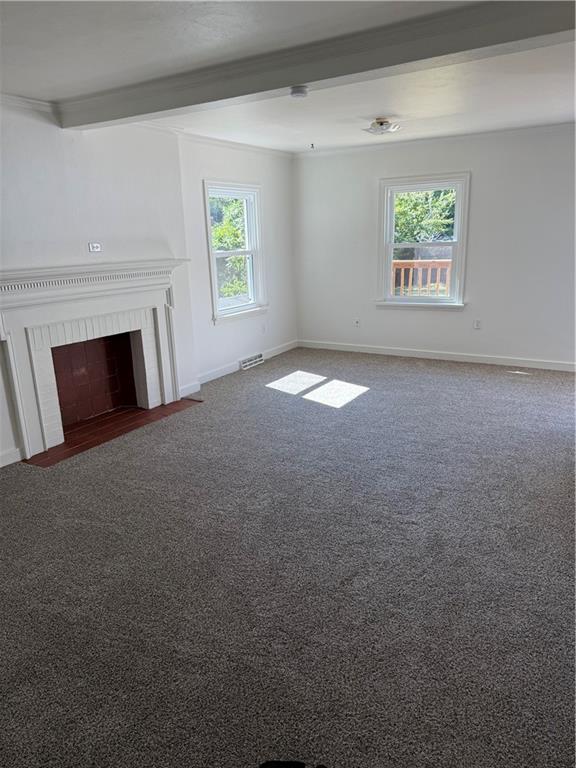 259 Rte 908 Natrona Heights, PA 15065 - Photo 7 of 29 a view of empty room with a fireplace