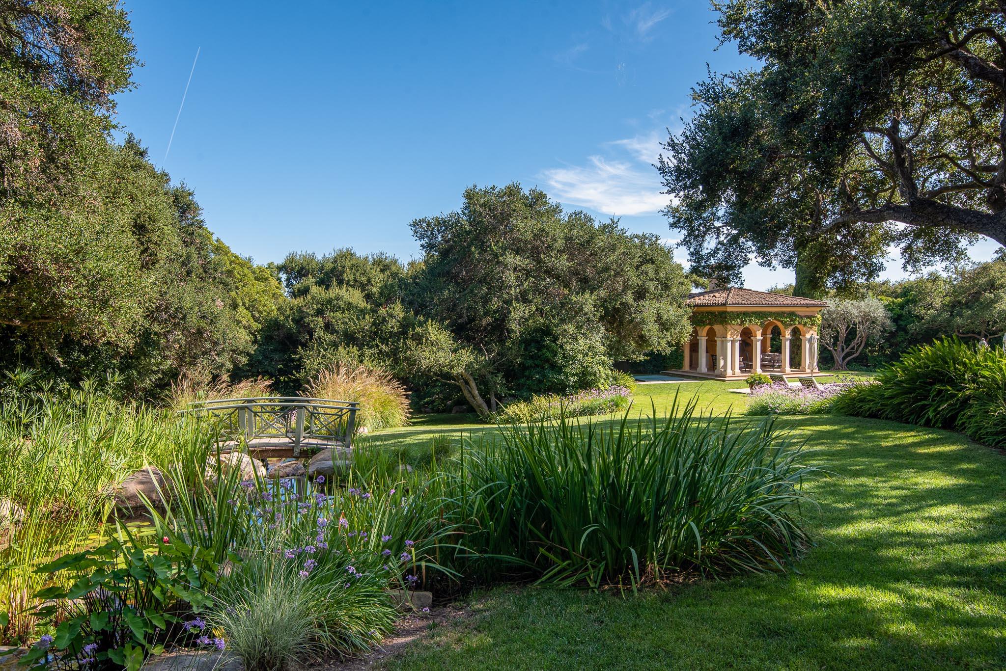 900 Hot Springs Road Montecito, CA 93108 - Photo 28 of 45 Pond & Pool Cabana