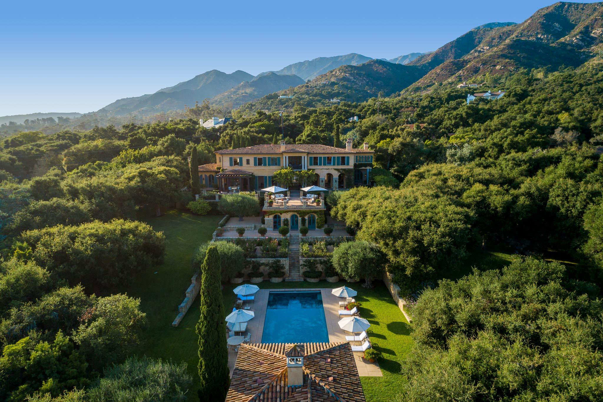 900 Hot Springs Road Montecito, CA 93108 - Photo 41 of 45 Daylight Drone View
