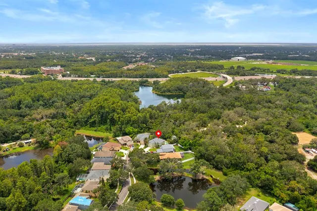 a view of lake with mountain