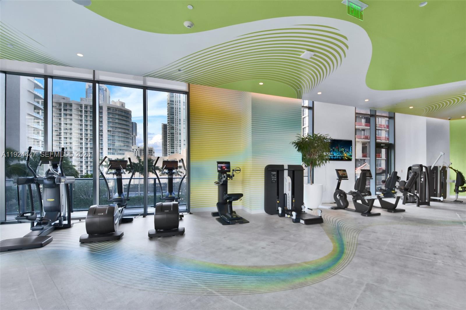 501 Northeast 31st Street, Unit 2902 Miami, FL 33137 - Photo 34 of 36 a view of a room with gym equipment