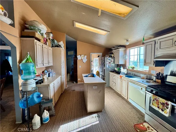 a storage room with washer and dryer