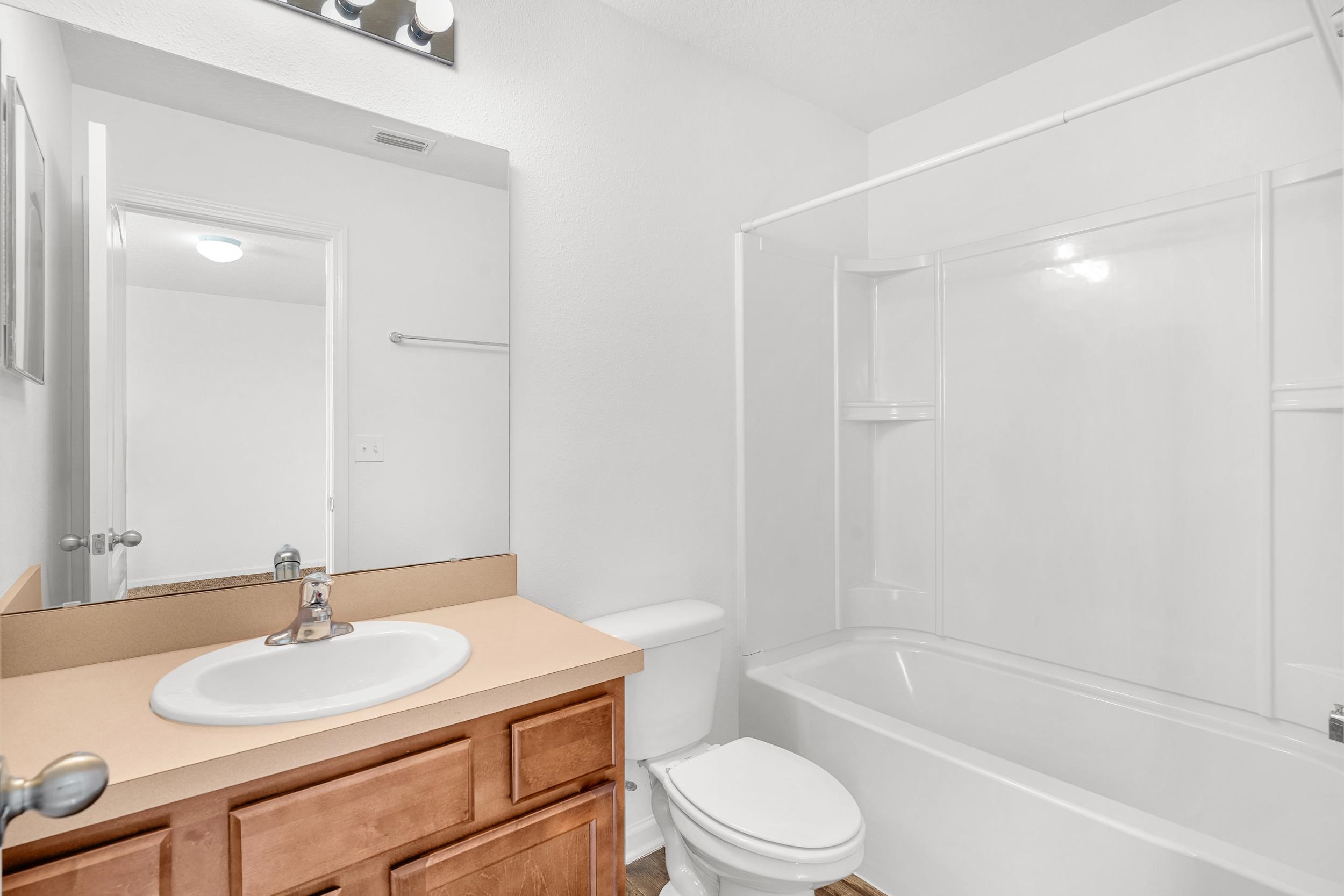 187 Whitland Way St. Augustine, FL 32086 - Photo 17 of 30 a bathroom with a sink a toilet and a bathtub