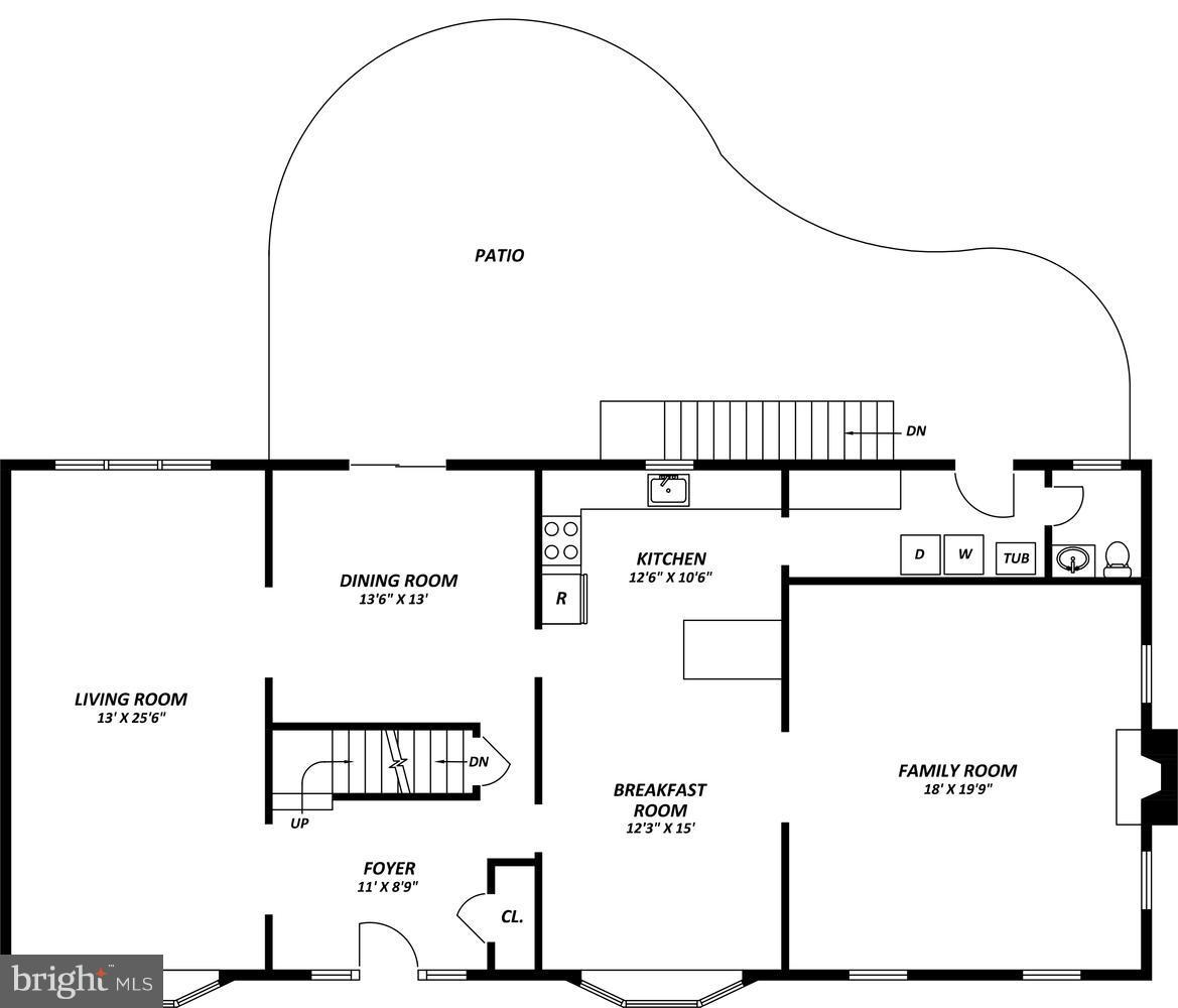7810 Falstaff Road McLean, VA 22102 - Photo 29 of 30 Main level floor plan