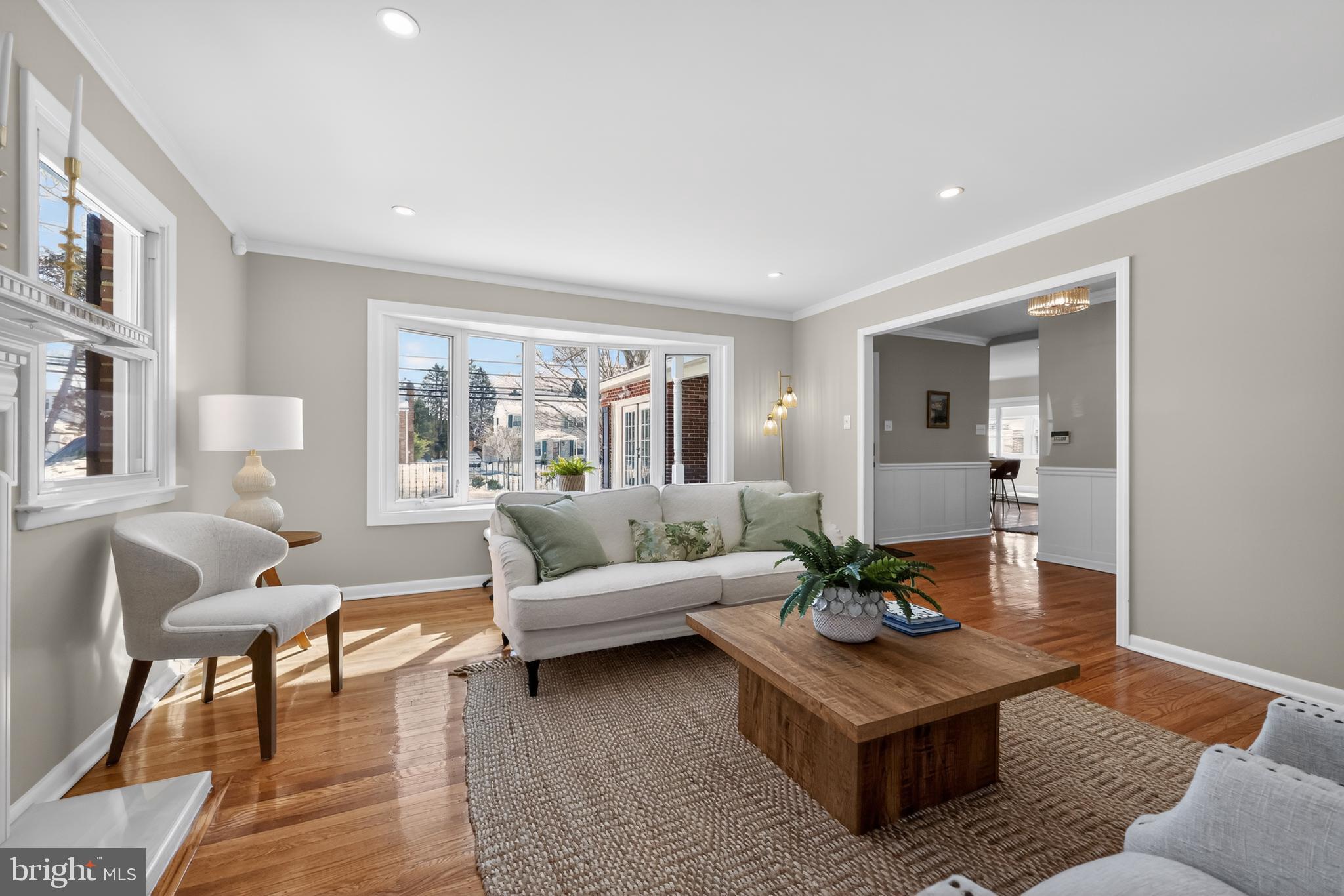 516 Beatty Road Springfield, PA 19064 - Photo 7 of 36 a living room with furniture and a table