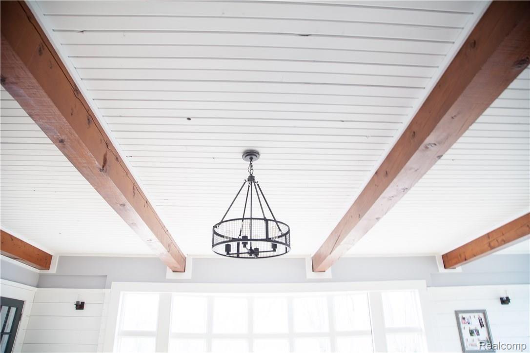 1674 East Romeo Road Oakland, MI 48363 - Photo 14 of 53 Beautiful beamed ceiling