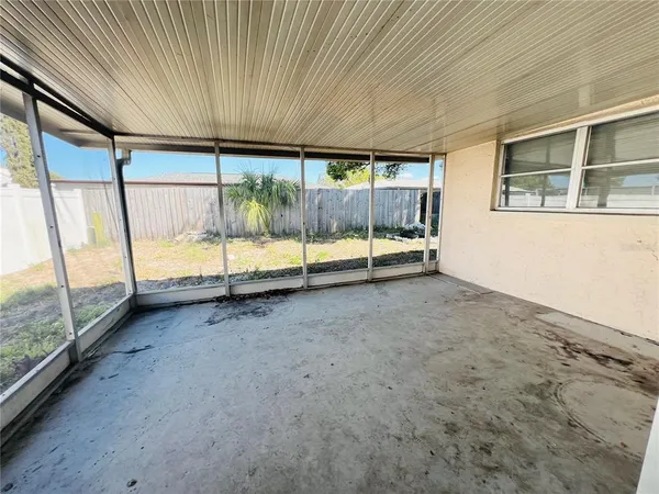a house view with a backyard space