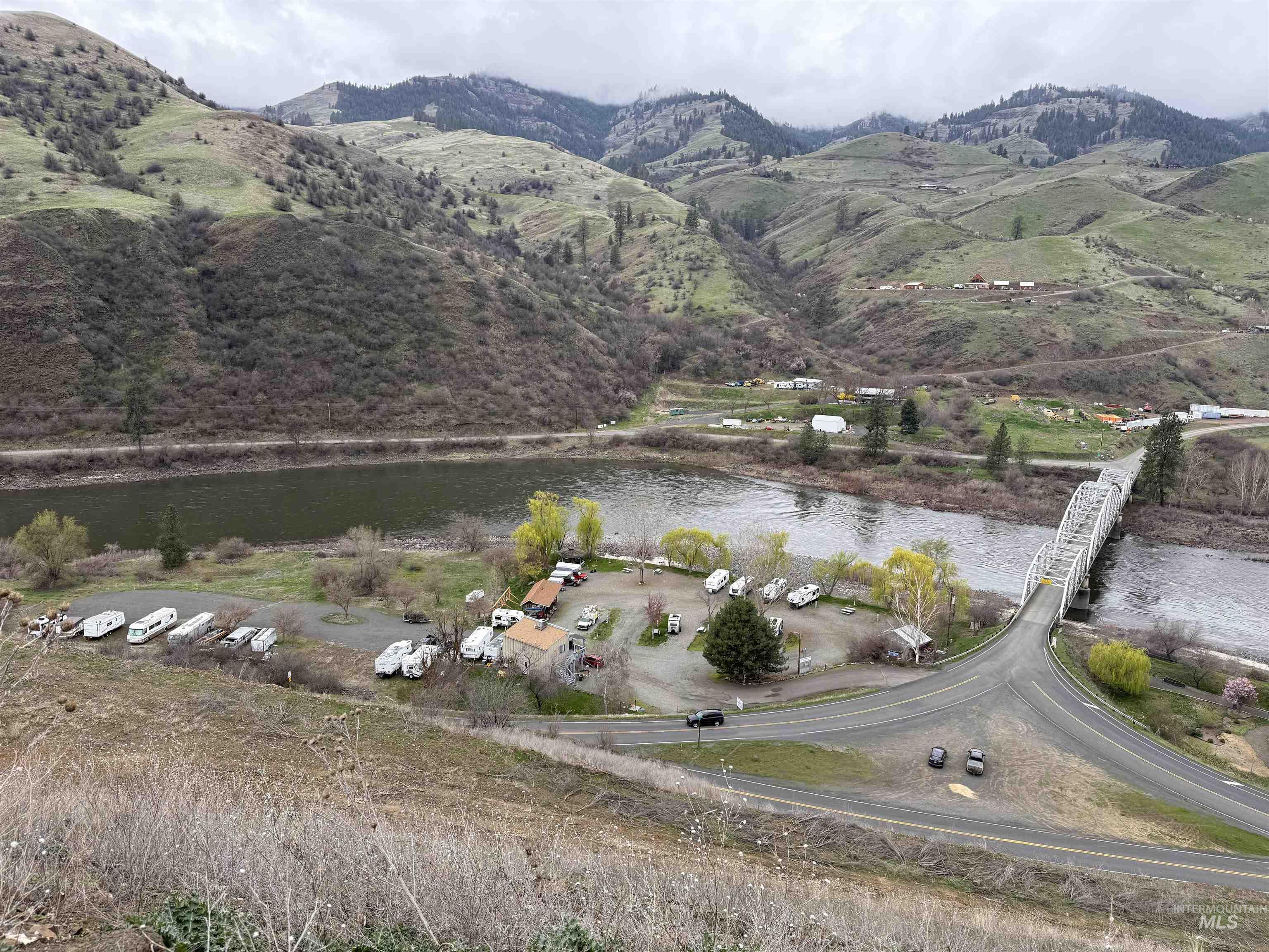 0 White Bird White Bird, ID 83554 - Photo 5 of 5 Aerial view of property and surrounding area featuring a water and mountain view