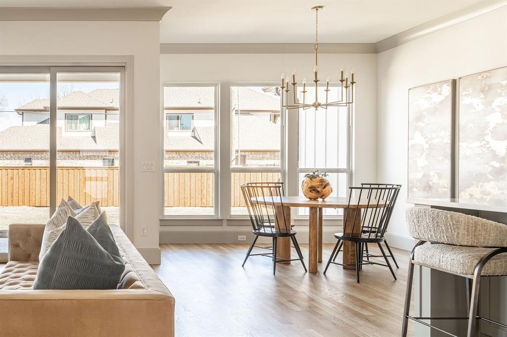 317 Travis Street Roanoke, TX 76262 - Photo 16 of 38 a view of a dining room with furniture window and outside view